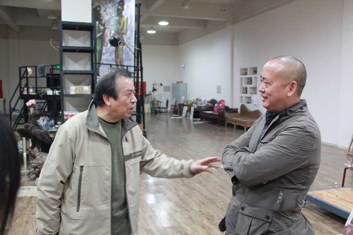 中国油画学会副主席、著名油画家尚扬先生与著名评论家王南溟来平谷做客